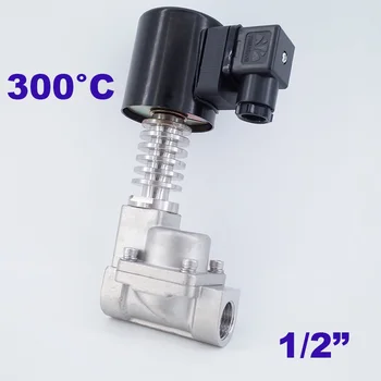 

0.5-16bar 2 way normal close steam solenoid valve G1/2" 220V AC Orifice 15mm 300 degree high temperature stainless steel valve