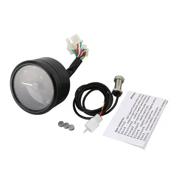 

2015 12000 RMP kmh/mph Universal LCD Digital Odometer Speedometer Tachometer Gear indicator Motorcycle Scooter Golf Carts ATV