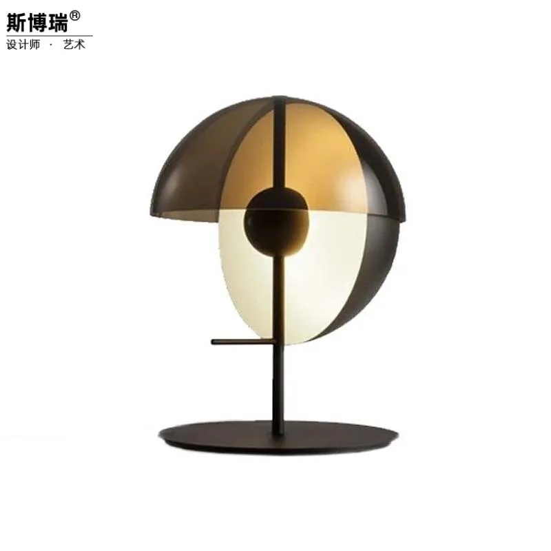 

post modern led wood glass ball led light mesa de luz dining room for bedroom bedside abajur de mesa