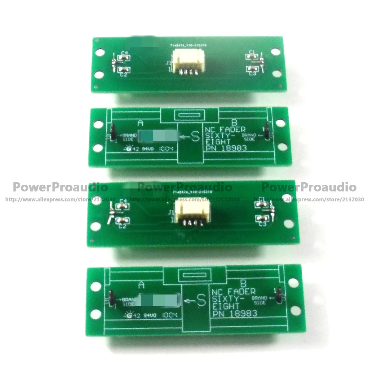 4pcs New Pn18983 Nc Fader Sixtyeight Crossfader Circuit Board For Rane