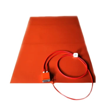 

240V 3200W 830*1250*1.5mm Silicone Rubber Heater with digital thermostat on wire 3000mm lead wire
