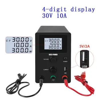 

Adjustable lab power supply 30V 10A 4 Digit Display LED Display Mini dc power supply 0-30v fonte de bancada For Phone Repair