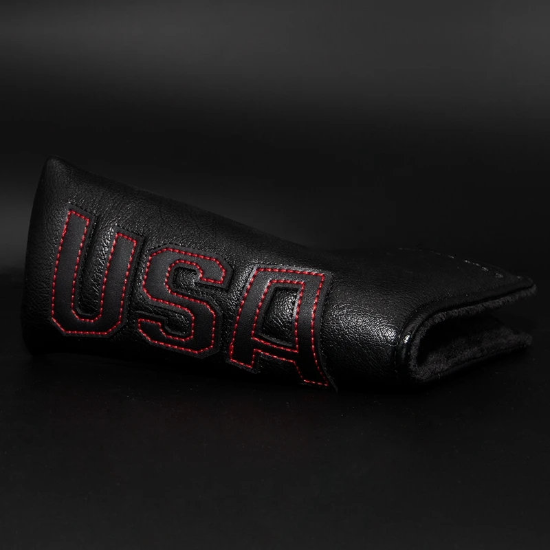 Чехол для клюшки для гольфа США Amarica Golf Blade Putter головные уборы чехол для головки клюшки для гольфа кожаный магнитный чехол