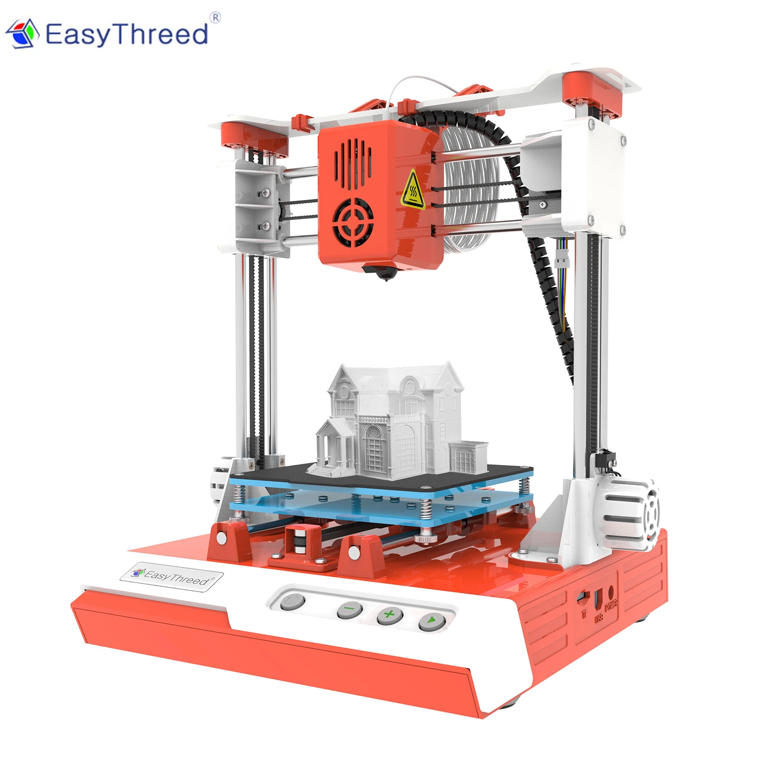 EasyThreed K1 Mini Desktop Children 3D Printer 100*100*100mm Mute Printing with TF Card PLA Sample Filament for Kids Beginner latest 3d printer