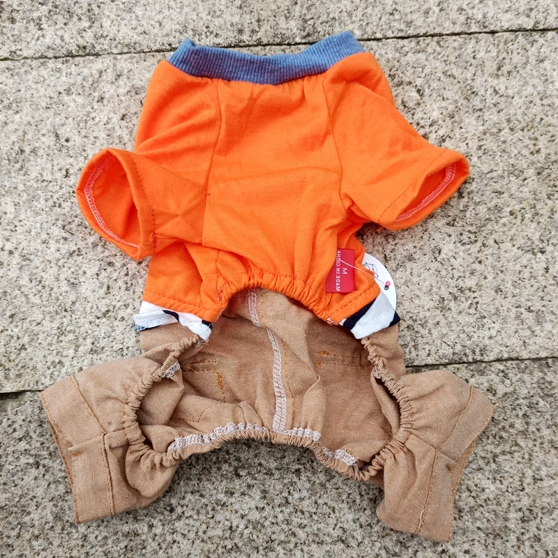 작은 강아지 고양이용 반려동물 의류, 다리 네 개, 카키색 바지, 여름 쿨링 셔츠, S XXL 상품