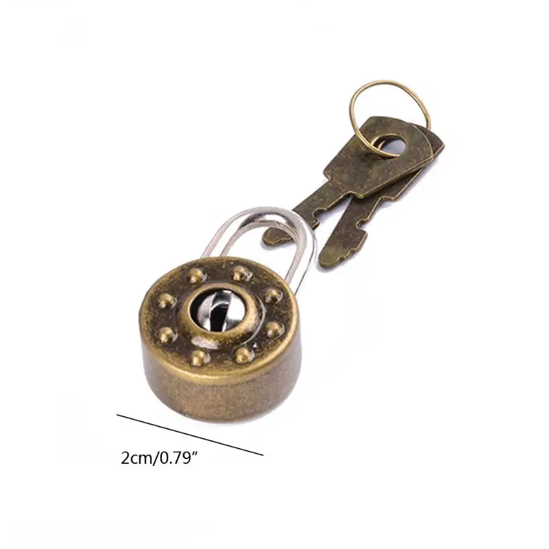 

Mini Padlock Small Luggage Box Key Lock with Key Bag Suitcase Decor Accessories