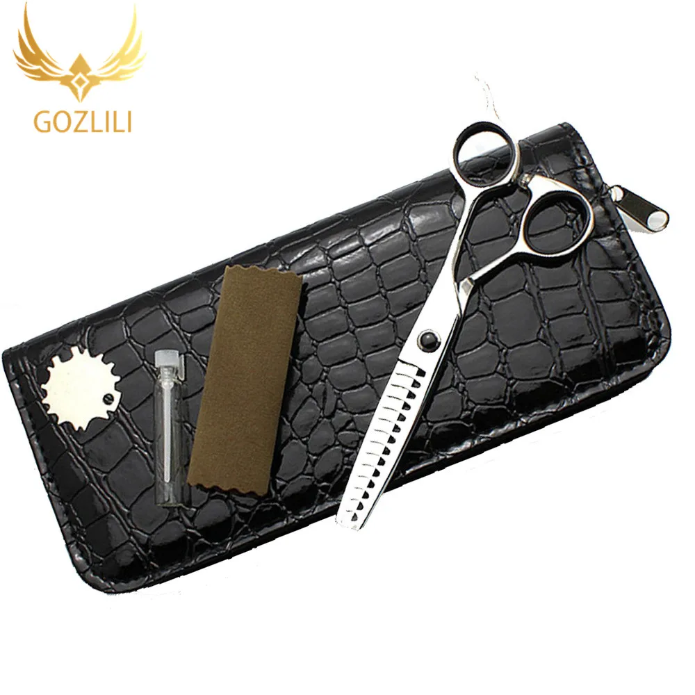 GOZLILI Professional Hairdressing Scissors 18 Teeth Fishbone Big Tooth Seemless ThinningBlendingTexturing Shear Hair Scissors (7)
