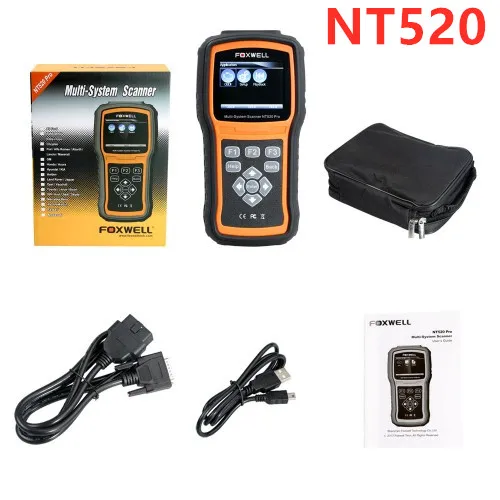 Многосистемный сканер Foxwell NT520 Pro с бесплатным программным обеспечением для Mercedes