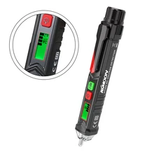 KKmoon 50/60Hz Портативный Бесконтактный переменного Напряжение тестер ручка в форме V~ детектор сигналов тревоги со звуком с белый светодиодный светильник