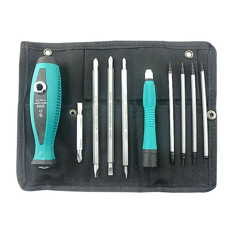 

10 Pcs Multi-bit Long Double Sided Inserts Magnetic Screwdriver Sets Slotted Star Bits Head Home Appliances Phone Repair