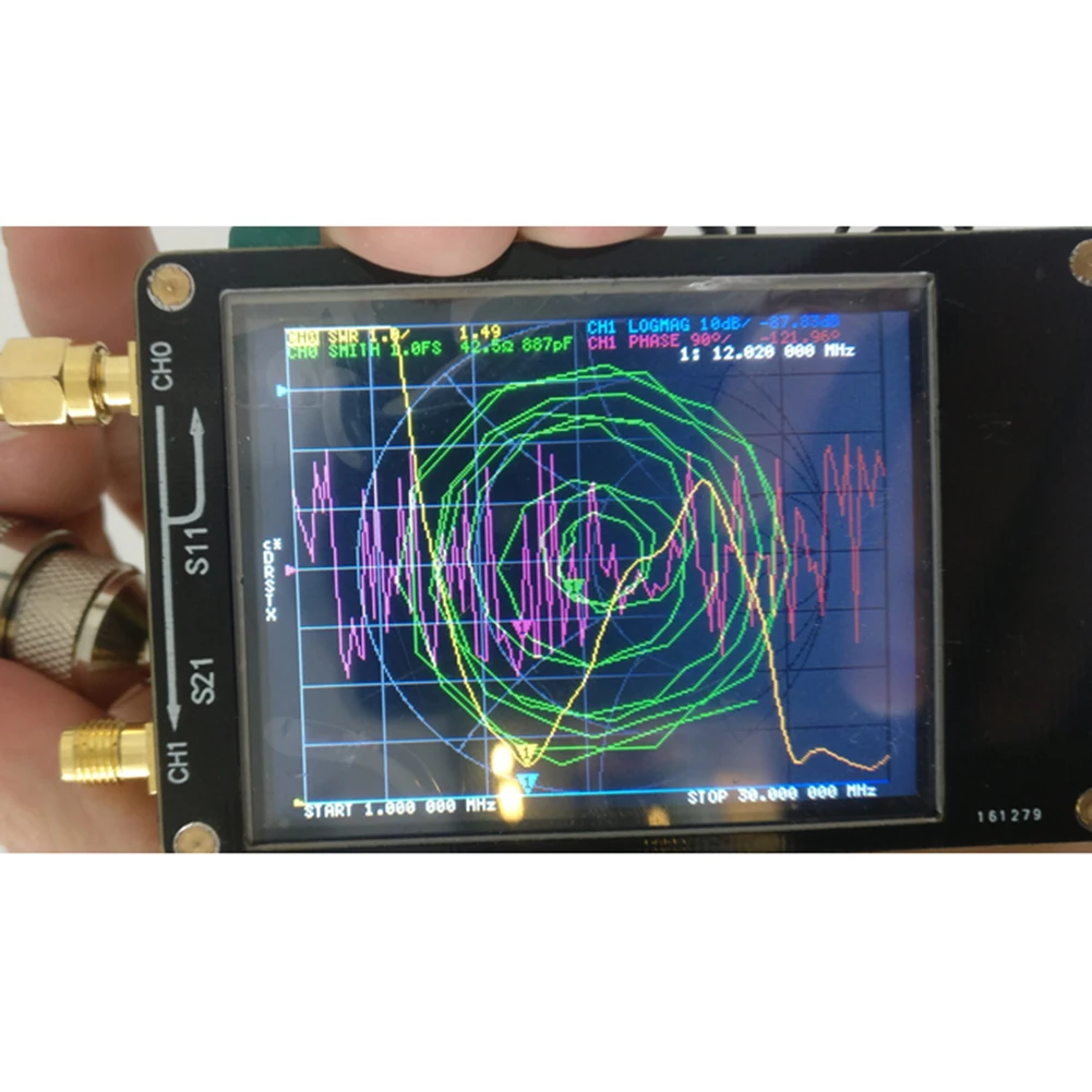 Антенный Анализатор векторный сетевой анализатор Коротковолновая MF HF VHF программное обеспечение для управления ПК