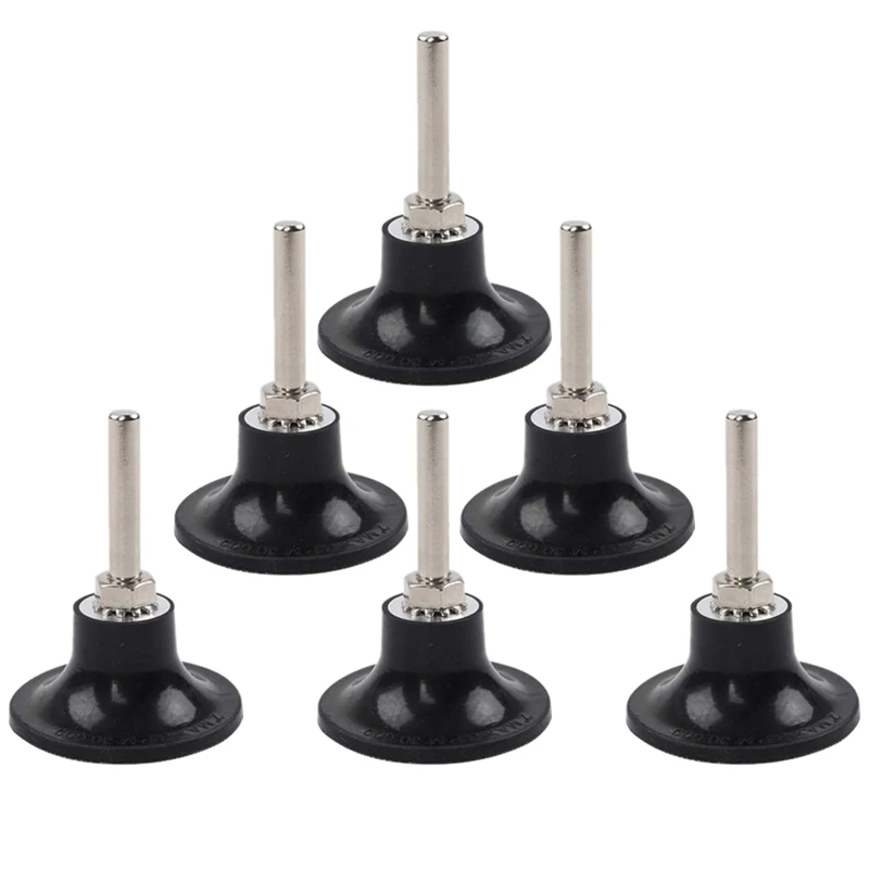 

6 Pack Disc Pad Holder, Universal Quick Replacement 2 Inches Disc Pad Holder with a Quarter Inch Shank for Polishing Round Rotat