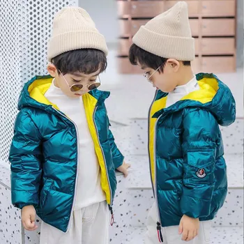 

Children Clothing Down Jacket 2020 Winter Girls Boys White Duck Down Coats Hooded Outdoor Thicken Warm Kids Snow Wear Jacket Top