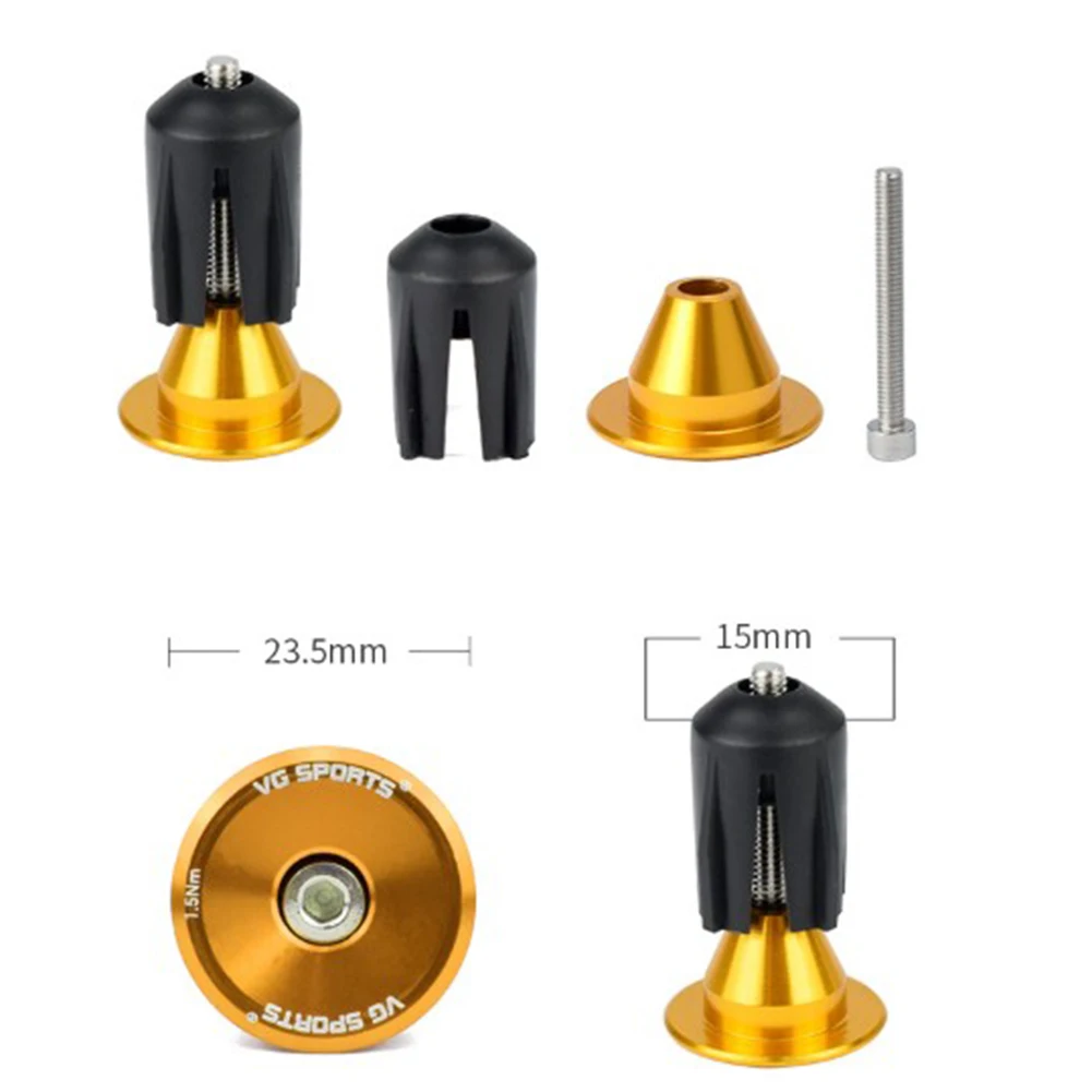 1 Pair Road Folding Bike Handlebar Grip Ends Cap Racing Cycling Handle Bar Handlebar Plugs Outdoor Cycling Bicycle Accessories bicycle accessories bicycle handlebar cap bicycle handlebar end plugs