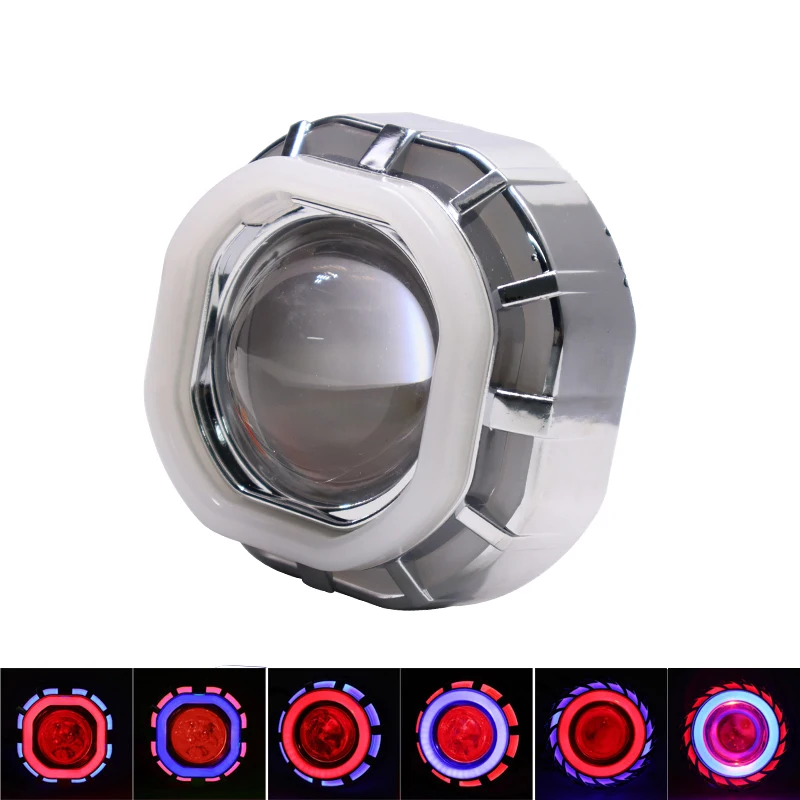 Fari Ad Alta Luminosità U13 10W Moto Rcicli Angel Eyes Square Led Lampadina Moto Proiettore Fari