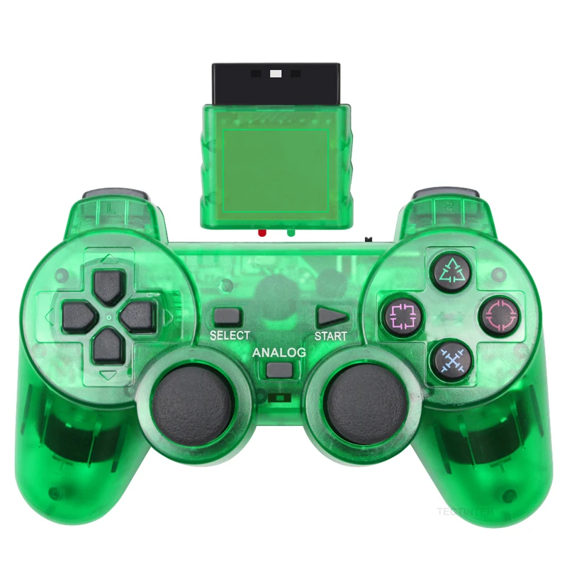 Wireless Controller For Sony Playstation 2 Gamepad Double Vibration Shock For PS2 Joypad Joystick Controle USB PC Game Console 