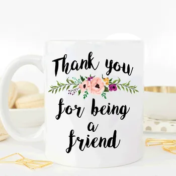 

Thank You for Being A Friend Mugs Beer Coffee Ceramic Tea Cups Friend Gift Birthday Gifts