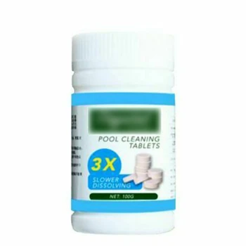 

1 Bottle Pool Cleaning Tablet (100 PCS) Swimming Pool Cleaner Tablets Purify Water Home Garden Supplies