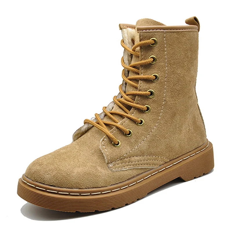 

2019 New Vintage Ankle Boots For Women Winter Boots Female Suede Motorcycle Boots Women Shoes Winter Shoes for Martin Boots