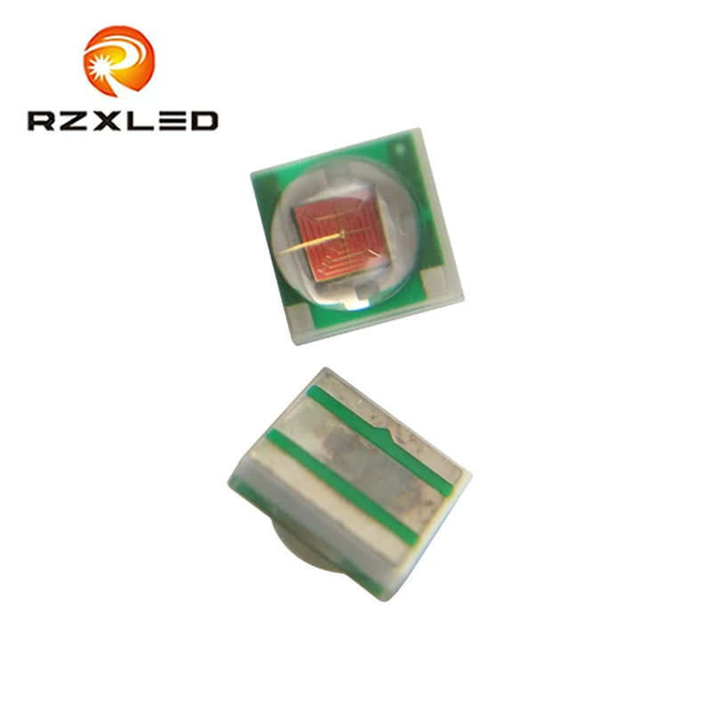 50 шт./лот 1 Вт 3 3535 SMD высокомощный Янтарный светодиодный диодный чип излучатель