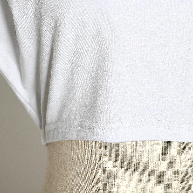 细节 (4).JPG TWOTWINSTYLE Minimalist Women T Shirt O Neck Sleevelesss Elegant Short T-Shirt For Female Fashion Clothing 2020 Spring Summer