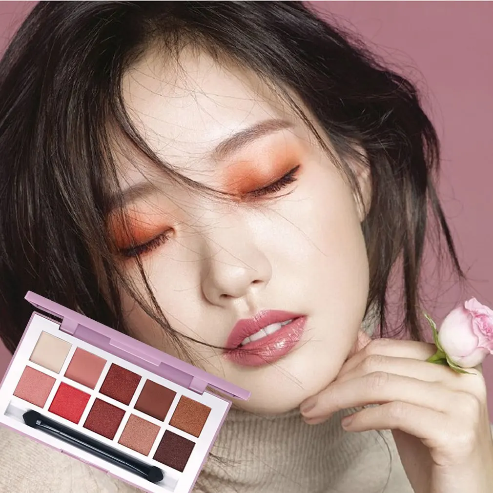 

Eye Shadow Palette Breathable Sweetheart Colorful Ten-color Eyeshadow Set Box Long Lasting Matte Daily Makeup Essential Tool