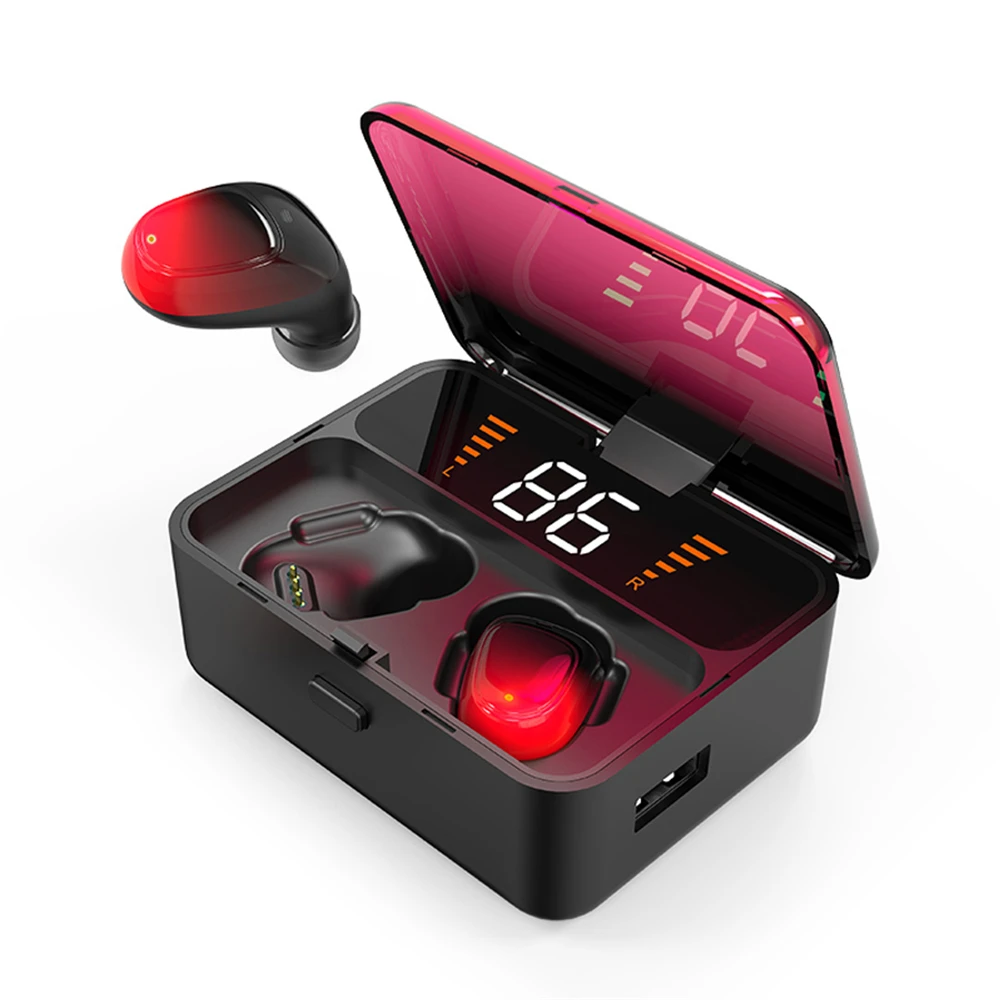 TWS наушники Bluetooth 5 0 сенсорные беспроводные 9D стерео спортивная
