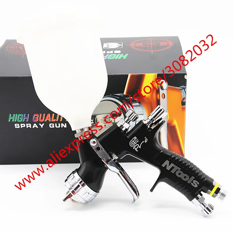 Профессиональный пистолет распылитель Gti Pro Lite Black Paint ing GUN T110/TE20 1 3/1 8 мм на водной