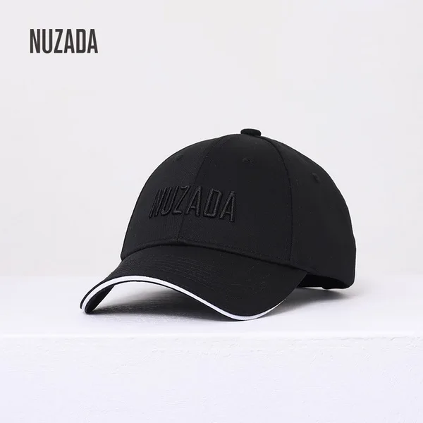 Black NUZADA Brand Hats Suitable for Men Women Baseball Caps Snapback Hat Bone Casual Embroidery Hat Classic Fashion Trend Hip Hop Cap - Цвет: Black