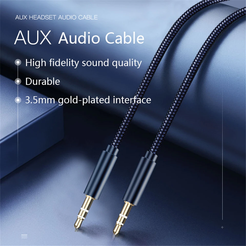 

3.5mm Jack Audio Cable 3.5 mm Male to Male Aux Cable For Samsung Xiaomi Car jack Headphone Audio Speaker Cable Wire Line Cord
