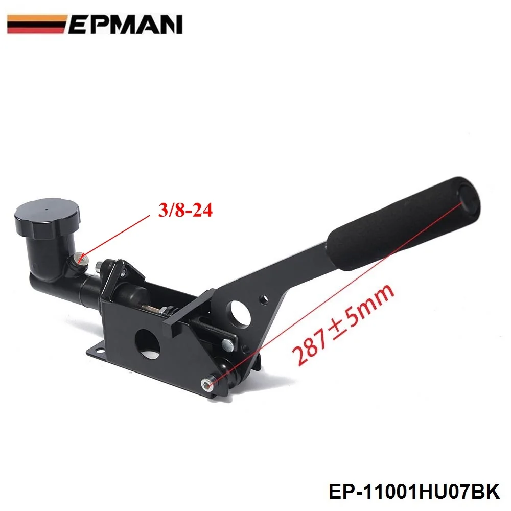 EPMAN Black General Racing Car 0.7 Bar E-Brake Drift Racing Handbrake Lever Gear Locking Turnk EP-11001HU07BK