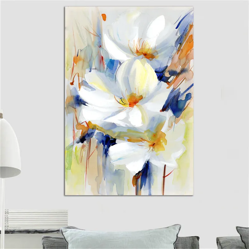 

Printed Canvas Flower Oil Painting Scandinavian Canvas Prints Living Room&Bedroom Decoration Wall Art Posters Prints unframed