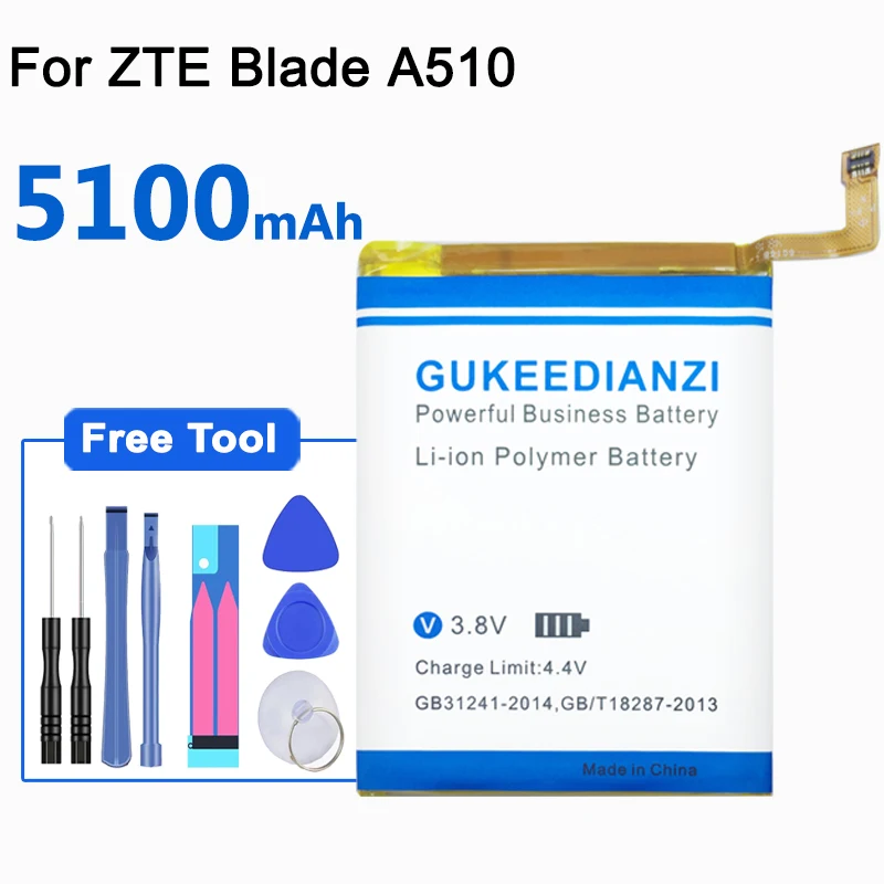 GUKEEDIANZI Li3822T43P8h725640 мобильный телефон литий-ионный полимерный перезаряжаемый 5100mAh