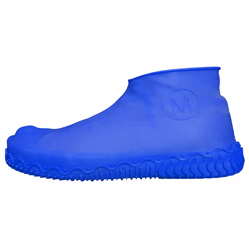 Водонепроницаемые резиновые сапоги унисекс с силиконовым покрытием для обуви для дома, улицы, дождливые дни, защита обуви с нескользящей текстурированной подошвой