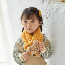 Однотонный мягкий утолщенный зимний теплый Хлопковый вязаный шарф, детский шарф, шарфы для детей, для мальчиков и девочек