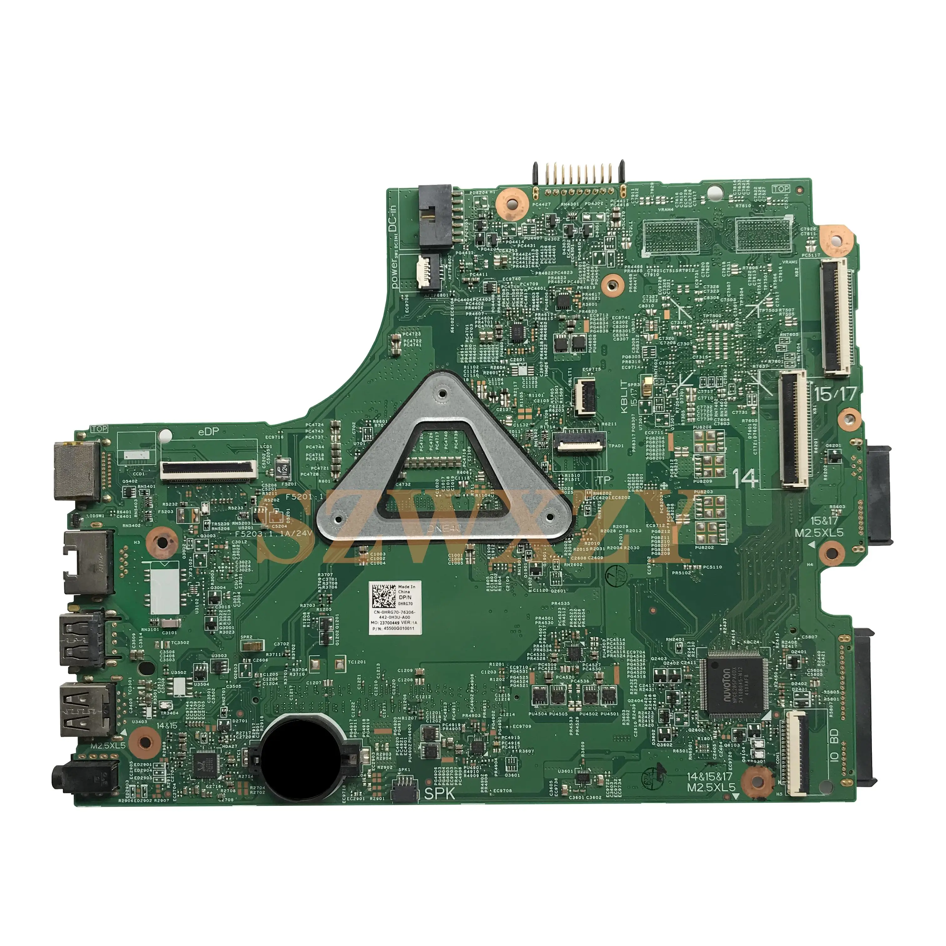 Для Dell 3542 материнская плата портативного компьютера с SR1DV 2957U Процессор DDR3L CN 0HRG70