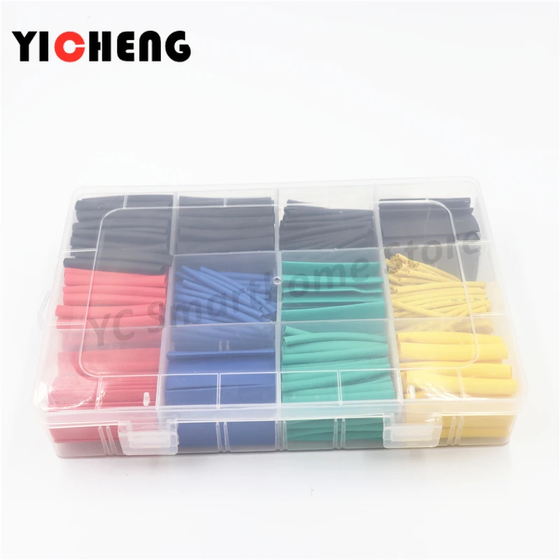 530pcs boxed color hot tube heat shrinkable sleeve heat shrink tube