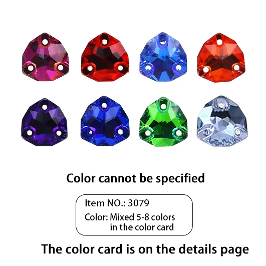 28-Piece Colorful Crystal Sew-On Rhinestone Set