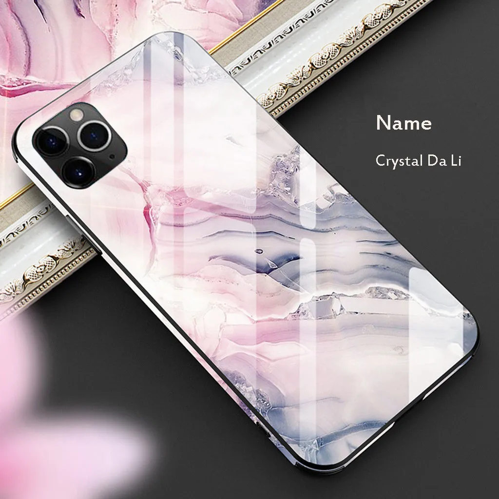 Чехол из закаленного стекла для iPhone 11, чехол для iPhone 11 Pro 11Pro Max, роскошный защитный чехол с принтом, защитный чехол из ТПУ, защитный чехол 19 ot