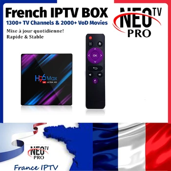 

H96 Max Android 9.0 RK3318 4K IPTV Box NEOtv pro France Spain Portugal Arabic USA Turkey Dutch 1Year IPTV Subscription TV Box