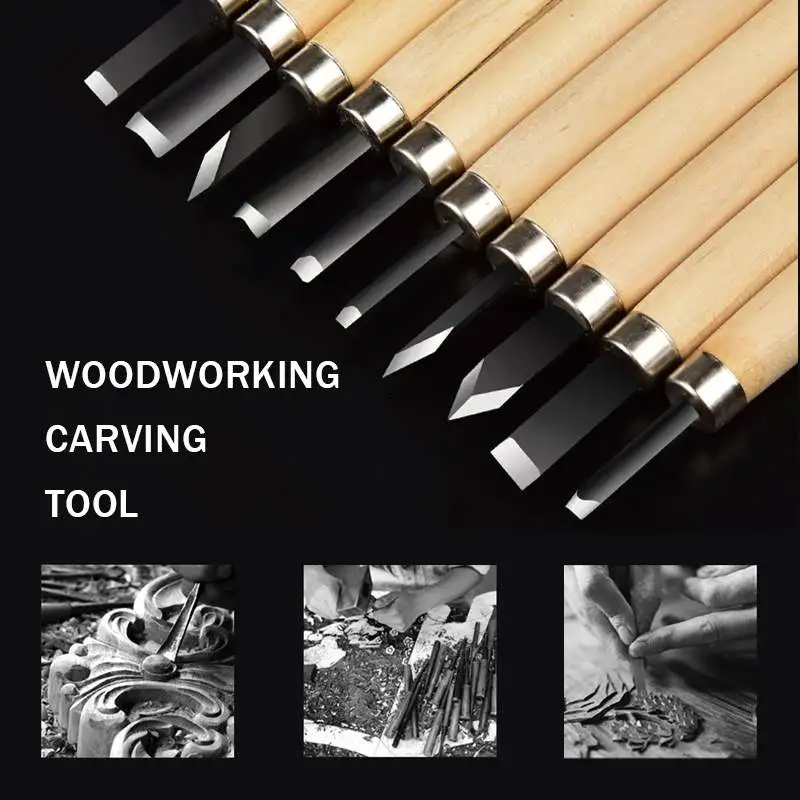 Doersupp резьба по дереву долотом нож 3/8/12 шт./компл. для основных