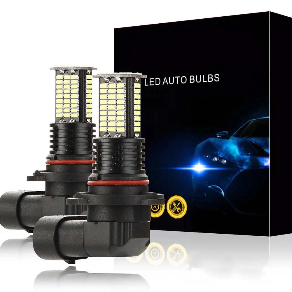 2 шт., H8/H9/H11 84SMD, водостойкая автомобильная лампа для бега, Автомобильный светодиодный светильник для противотуманных фар, лампы для авто, Автомобильные фары - Испускаемый цвет: 2pcs