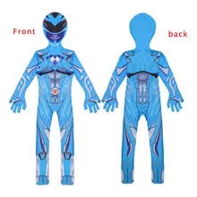 Детские костюмы на Хэллоуин для мальчиков power Rangers; забавные вечерние костюмы для костюмированной вечеринки; Детский карнавальный костюм; комбинезон для мальчиков