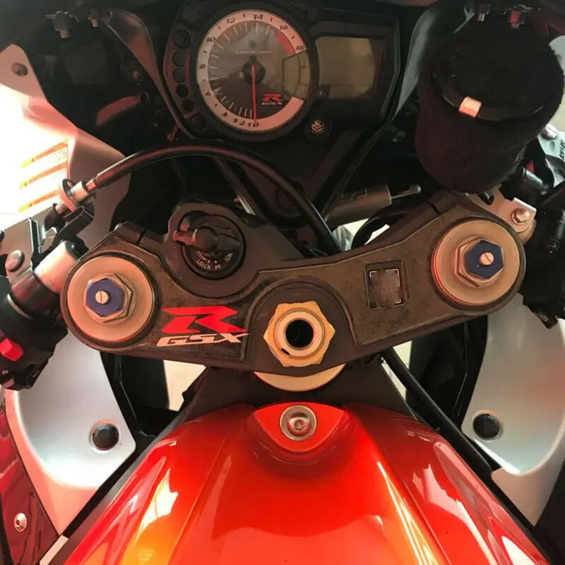 GSX-R для мотоцикла, крышка для бака, накладка на передний конец, верхний зажим, углеродная наклейка, Набор наклеек для Suzuki GSXR750 600 K6 K8 2006-2010