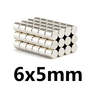 

20/50/100pcs 6x5 mm Rare Earth Neodymium Magnets 6mmx5mm Super Powerful Strong Magnets 6x5mm Small Round Diameter 6*5 mm