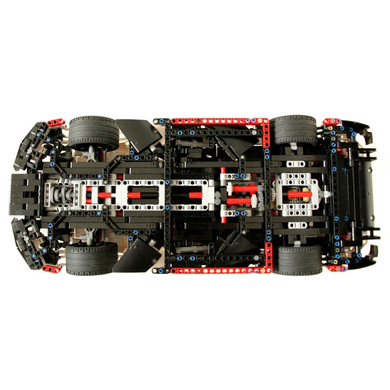 BuildMOC совместимый Le High Tech серии дистанционного управления четыре колеса Смарт Mercedes-Benz G500 AMG C63 внедорожник