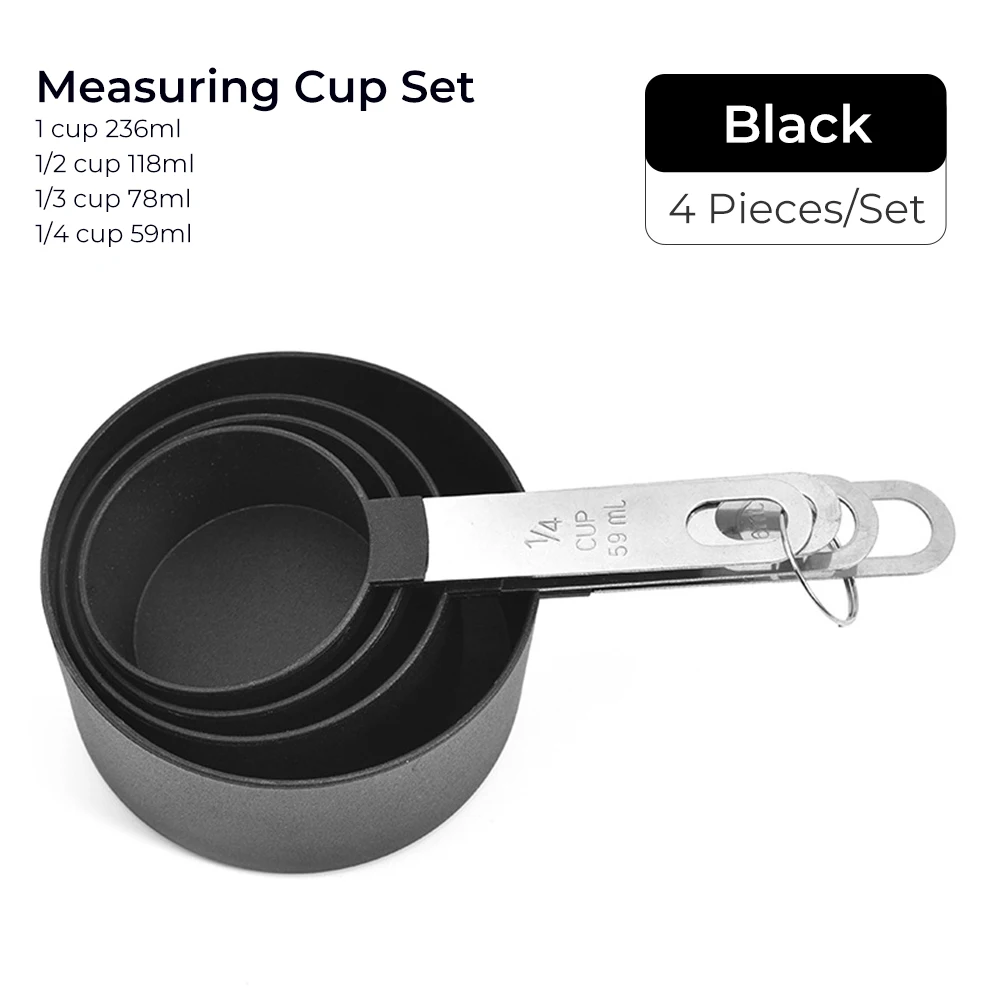 4pcs black cup