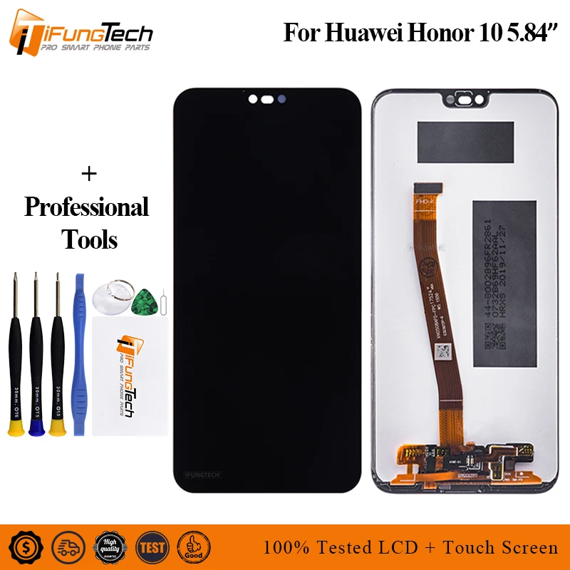 ЖК дисплей с сенсорным экраном и дигитайзером в сборе для Huawei Honor 10 5 8 дюйма|Экраны