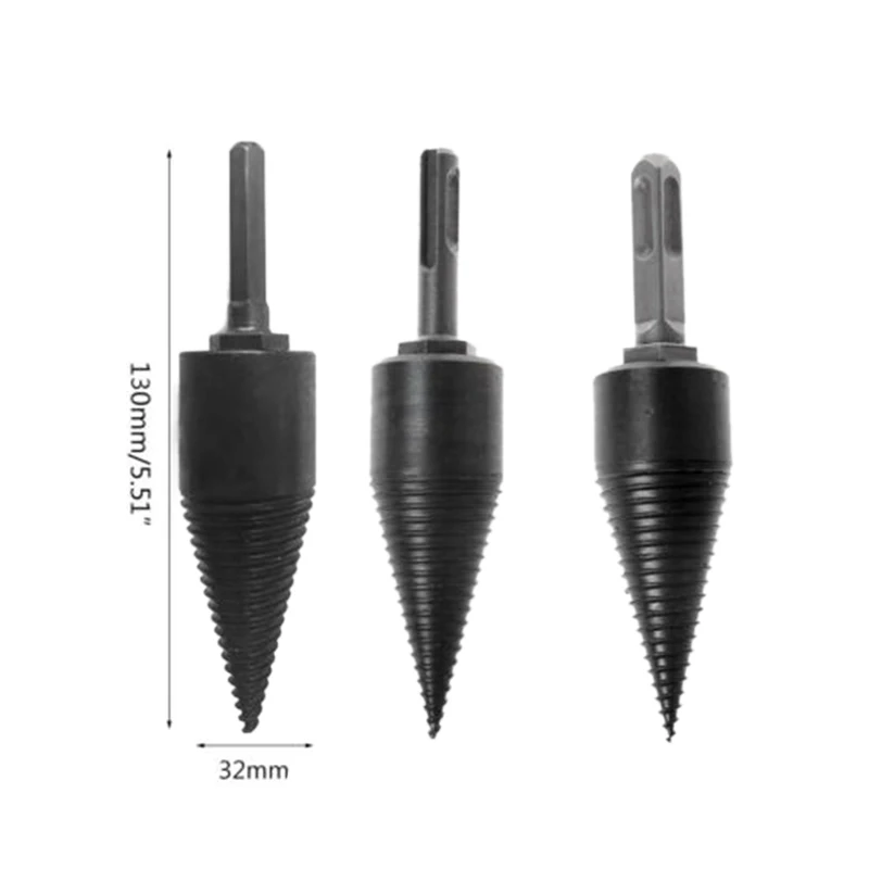 Wood Machine Drilling Wood Cone Reamer Drilling Machine Drill Bit Split Drilling Tool 130X32Mm