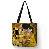 Oil Painting Large Capacity Shopping Tote Bags 3